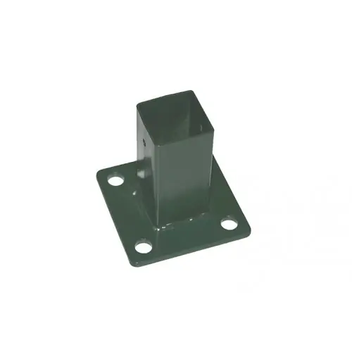 Metalen bodemplaat vierkant 10x10 cm groen 103570 Seizoensaanbieding
